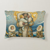 "冷たい水、強いガイド"アクセント枕 アクセントクッション (裏面)