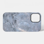 冷たい氷のテクスチャー画像 iPhoneケース (裏面横)