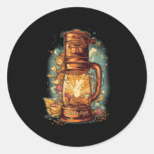 冷たい淹れコーヒーメーカーアイスコーヒバリスタカフェイン ラウンドシール (正面)