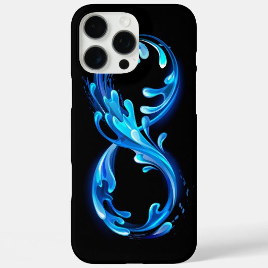 冷たい澄んだ水の無限大のシンボル Case-Mate iPhoneケース (裏面)