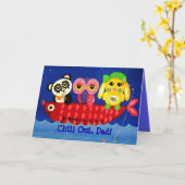 冷たい父の日 カード (黄色い花)