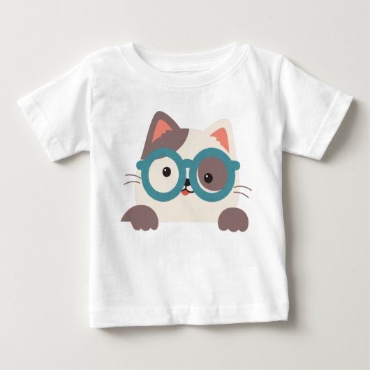冷たい猫 ベビーTシャツ (正面)