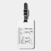 冷たい真鍮 ラゲッジタグ (正面縦)