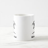 "冷たい空気。清涼な心。" コーヒーマグカップ (中央)