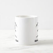 "冷たい空気。清涼な心。" コーヒーマグカップ (中央)