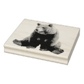 冷たい茶色のクマの切手 ラバースタンプ (スタンプ)