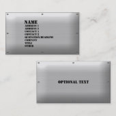冷たい鋼鉄 名刺 (正面/裏面)