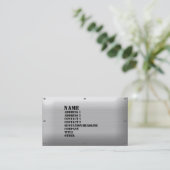 冷たい鋼鉄 名刺 (スタンド正面)