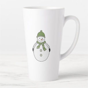 冷たい雪だるま カフェラテマグ
