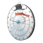 冷たい雪だるま ダーツボード (正面右)