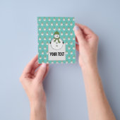 冷たい雪だるま チラシ (手)