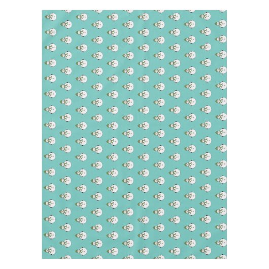 冷たい雪だるま テーブルクロス (正面)