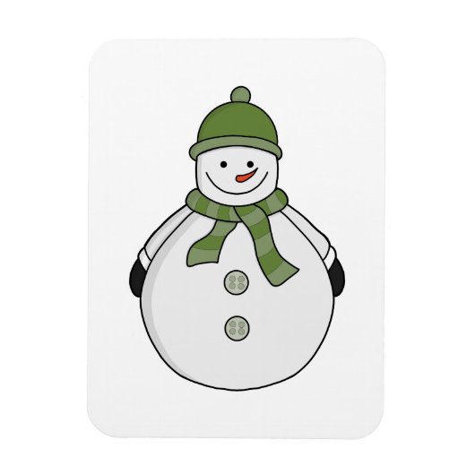 冷たい雪だるま マグネット (縦)