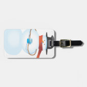 冷たい雪だるま ラゲッジタグ (正面横)