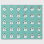 冷たい雪だるま ラッピングペーパー (フラット)