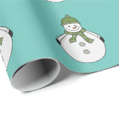 冷たい雪だるま ラッピングペーパー (ロールコーナー)