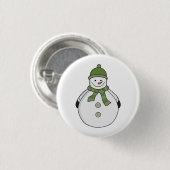 冷たい雪だるま 缶バッジ (正面&裏面)