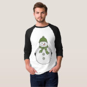 冷たい雪だるま Tシャツ (正面フル)