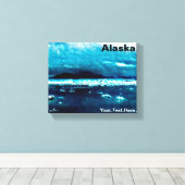 冷たい青い海 キャンバスプリント (インサイチュ (ウッドフロア))