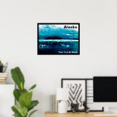 冷たい青い海 ポスター (ホームオフィス)