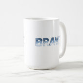 冷たい風。はっきりしたハート コーヒーマグカップ (正面右)