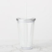 冷たい飲み物用クリア16オンスアクリルタンブラー アクリルタンブラー (正面)