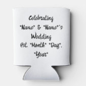 「冷たい飲み物」結婚式の引き出物クーラーボックス 缶クーラー (裏面)