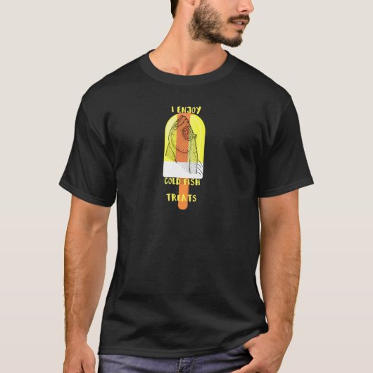 冷たい魚のご褒美を堪能 Tシャツ (正面)
