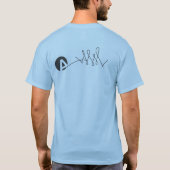 冷たい黄銅Xの北極猿 Tシャツ (裏面)
