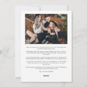 冷たい鼻の暖かい願い犬の写真クリスマス シーズンカード (裏面)