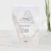 "冷たい" Junco, 5" x 7"折り畳みグリーティングカード カード (裏面)