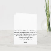 冷たいPUGノートカード – 空白の カード (裏面)