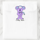 冷たくコアラのシール ラウンドシール (バッグ)