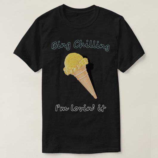 冷やしている， I_m Lovin_ It Tシャツ (デザイン正面)