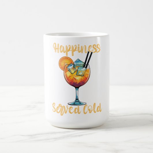 冷やしてお出しする幸せカクテルデザイン コーヒーマグカップ (中央)