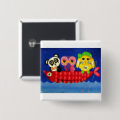 冷やして下さい 缶バッジ (正面&裏面)