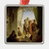 冷ややかなローマ1833年のNeapolitanバグパイププレーヤー メタルオーナメント (正面)