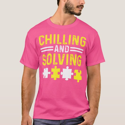 冷ややかに解くボードゲームパズラー ジグソーパズル Tシャツ (正面)