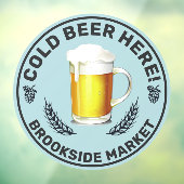 冷カスタマイズビールここコンビニエンスストア前 ウィンドウサイン (シート3)