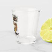 冷パーソナライズされたビールオークバレル醸造所 ショットグラス (右)