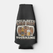 冷パーソナライズされたビールオークバレル醸造所 ボトルクーラー (正面)