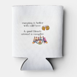 冷ビールを飲むとキャンプが上手 缶クーラー