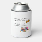 冷ビールを飲むとキャンプが上手 缶クーラー (缶裏面)