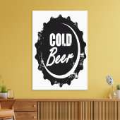 冷ビール キャンバスプリント (インサイチュ (リビング))