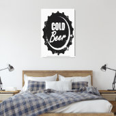 冷ビール キャンバスプリント (インサイチュ (寝室))