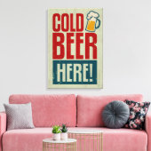 冷ビール キャンバスプリント (インサイチュ (リビング))