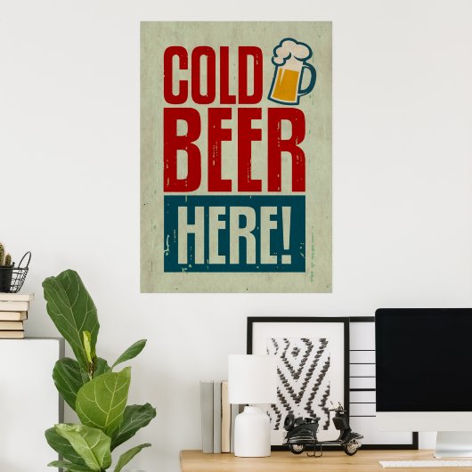 冷ビール ポスター (ホームオフィス)