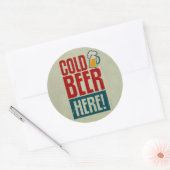 冷ビール ラウンドシール (封筒)
