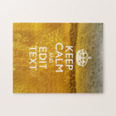 冷保たいビールのためのテキスト ジグソーパズル (横)