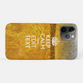 冷保たいビールのテキストと落ち着いて Case-Mate iPhoneケース (裏面(横))